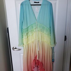 Gradient Rainbow Color Dress - NEVER WORN